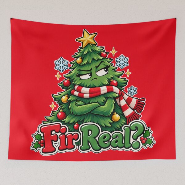 Item preview,  Fir Real? – Sarcastic Christmas Tree With Attitude designed and sold by Searching ideas.