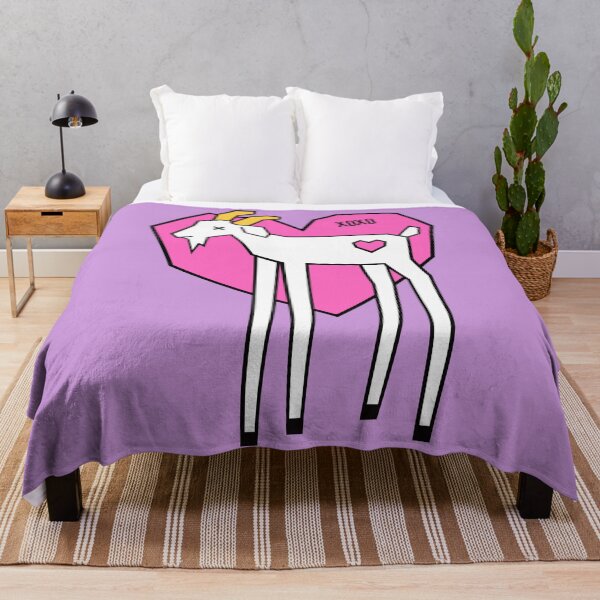 Item preview, XOXO Goat Pink Heart | Edgy Geometric Pop Art GOAT designed and sold by RAWWR.