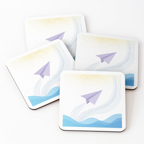 Item preview, Blue Waves Paper Plane designed and sold by LuxAir.