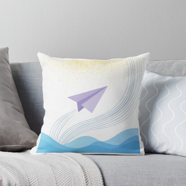 Item preview, Blue Waves Paper Plane designed and sold by LuxAir.