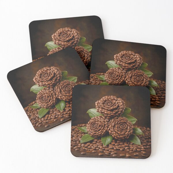 Item preview, Roses with petals made from coffee beans designed and sold by Marcu Ioachim.