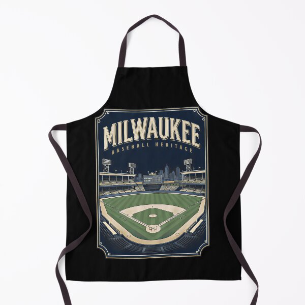 Item preview, Vintage Milwaukee Baseball Stadium Illustration designed and sold by Etch-art.