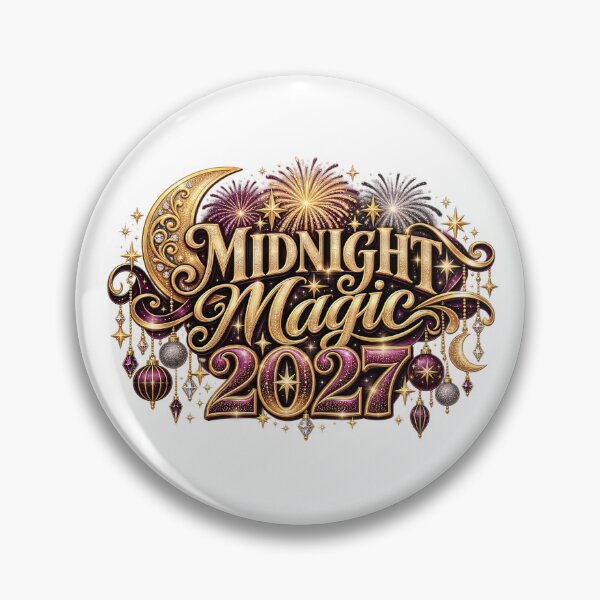 Item preview, Midnight Magic 2027 Happy New Year Celebration Design designed and sold by FuzionRaptor.