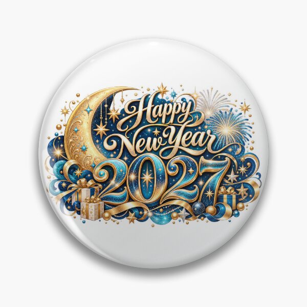 Item preview, Happy New Year 2027 Celebration Cheer Festive Design designed and sold by FuzionRaptor.