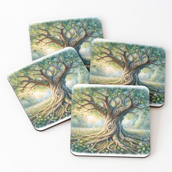 Item preview, Tree of Life Paw Prints designed and sold by Sybille-Yates.