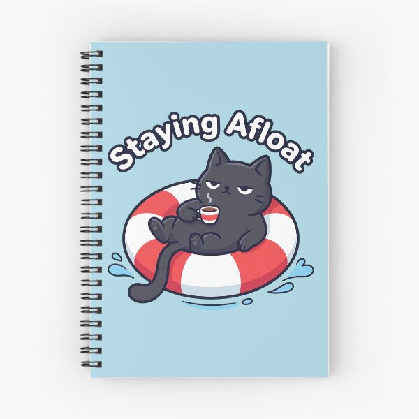 Item preview, Staying Afloat Cat Lifebuoy designed and sold by Rariks.