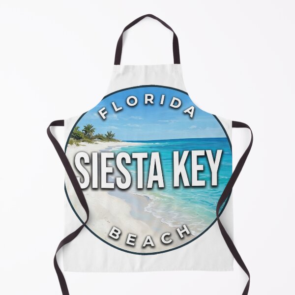 Item preview, Insignia redonda de arena cristalina de Siesta Key, Florida designed and sold by DetourDgn.