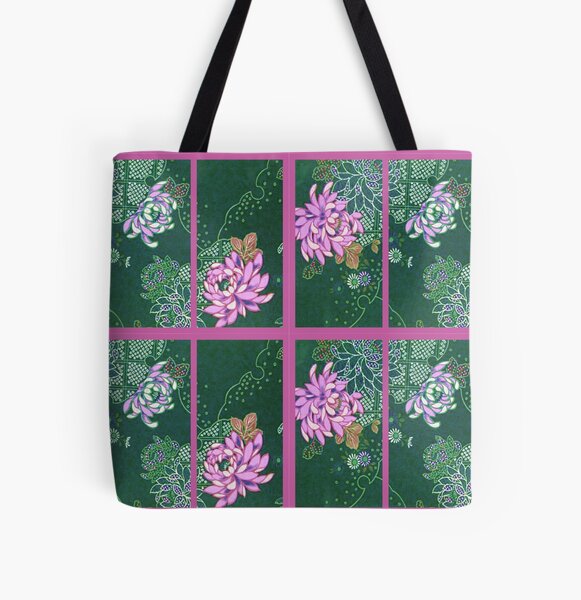 Chrysanthemum Screen 2 All Over Print Tote Bag