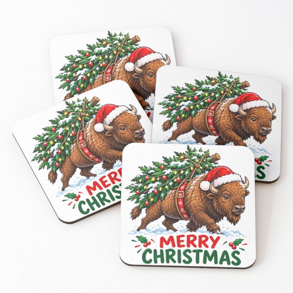 Item preview, Christmas American Bison designed and sold by maximinano100k.