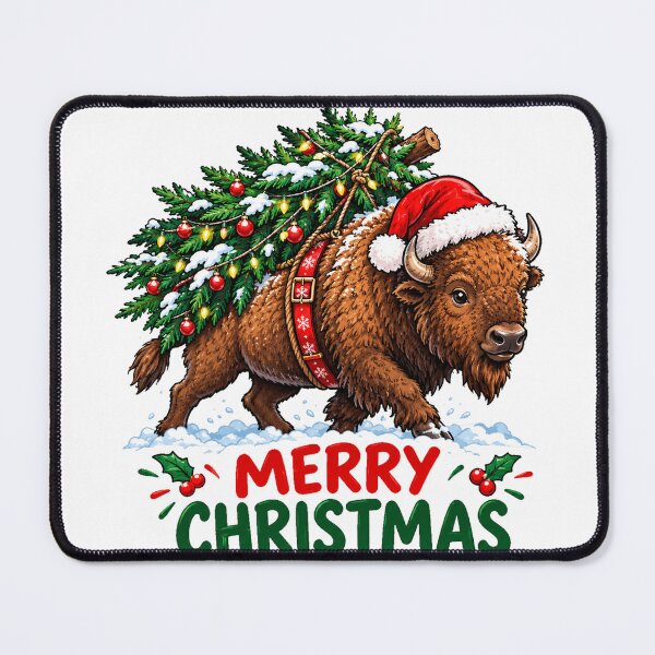 Item preview, Christmas American Bison designed and sold by maximinano100k.