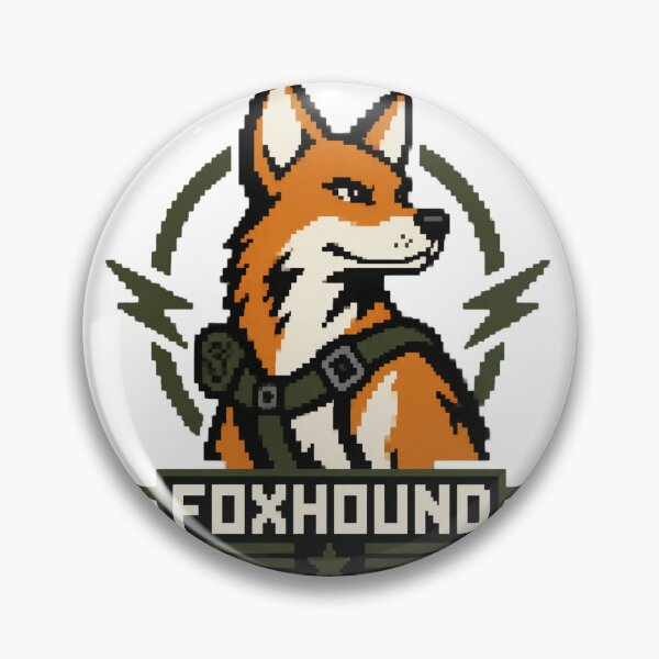 Item preview, FOXHOUND Pixel Art Logo Inspired by Tactical Stealth Design LIMITED EDITION designed and sold by dejan1471.