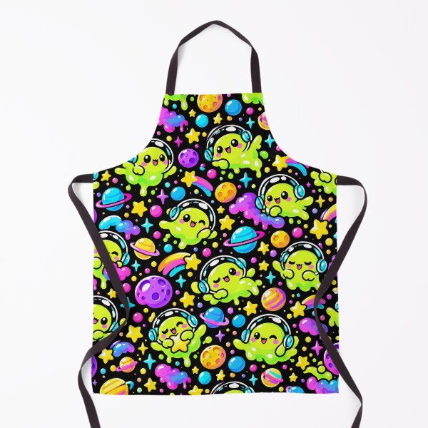 Item preview, Cute Neon Blob Alien Floating Through Space designed and sold by Thai Vibe Studio.