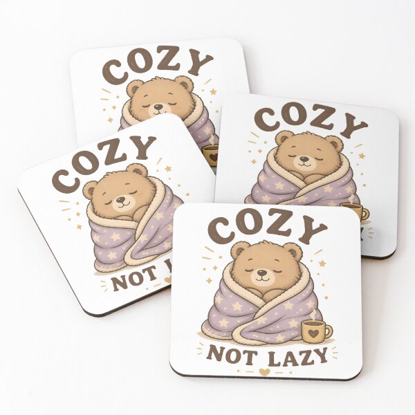 Item preview, Cozy Not Lazy Bear – Cute Introvert Humor, Cozy Blanket Bear & Relaxation Gift designed and sold by dreamz-world.