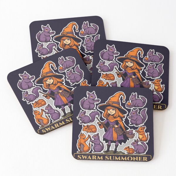 Item preview, Swarm Summoner – Witch with an Army of Squirrels designed and sold by Wyyder's Spellbook.