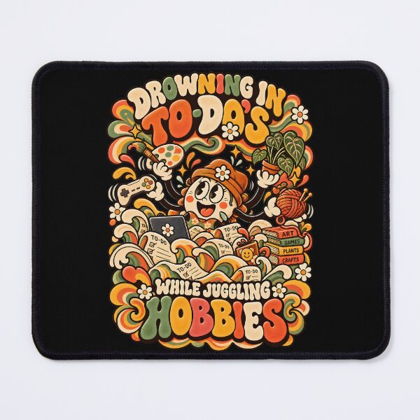 Item preview, Juggling Hobbies Drowning in To Dos Retro designed and sold by LoafLogic.