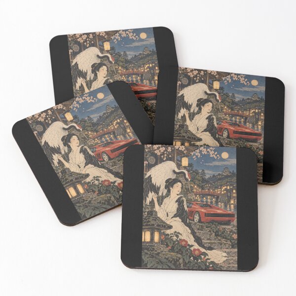 Item preview, Crane Remembrance Woodblock Coupe designed and sold by WAVE-JP.