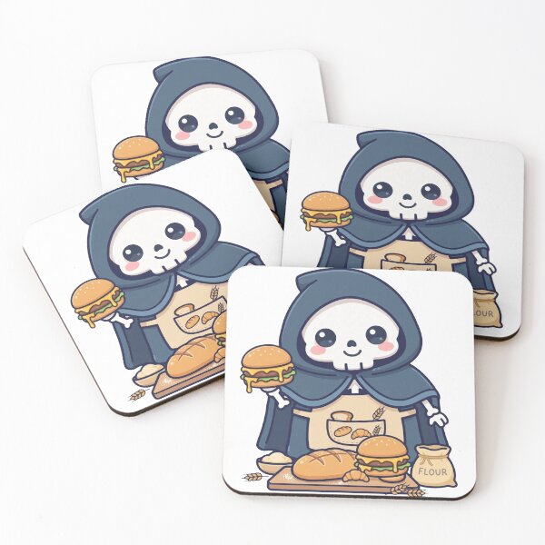 Item preview, Cute Grim Reaper Burger Chef Bakery designed and sold by ThePrintArt.