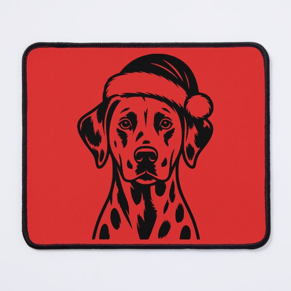 Item preview, Dalmatian Dog in Santa Hat designed and sold by theartfulaspie.