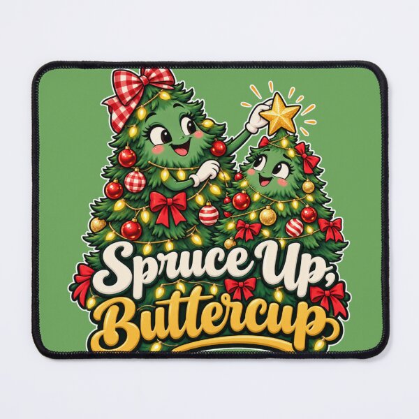 Item preview, Spruce Up, Buttercup – Cute Christmas Trees Decorating designed and sold by Searching ideas.