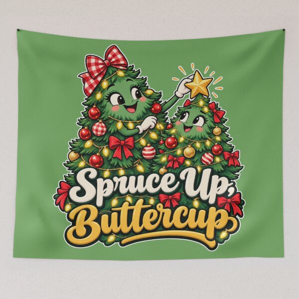 Item preview, Spruce Up, Buttercup – Cute Christmas Trees Decorating  designed and sold by Searching ideas.