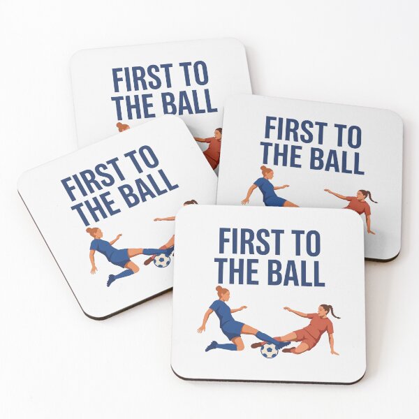 Item preview, First To The Ball Women Soccer designed and sold by SplashTastic.
