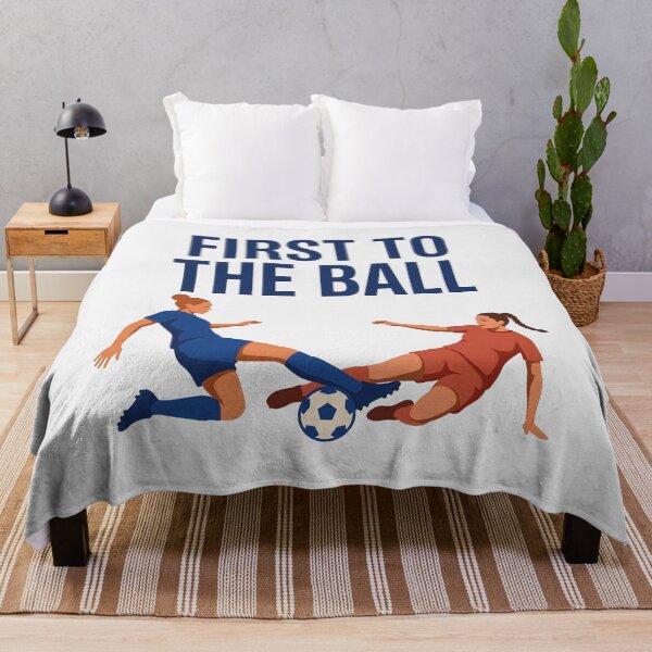 Item preview, First To The Ball Women Soccer designed and sold by SplashTastic.