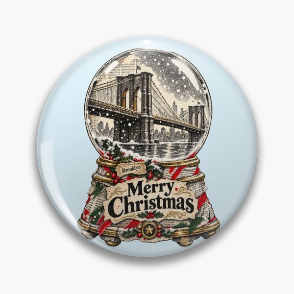 Item preview, Brooklyn keeps Christmas inside a snow globe designed and sold by Honu2025.