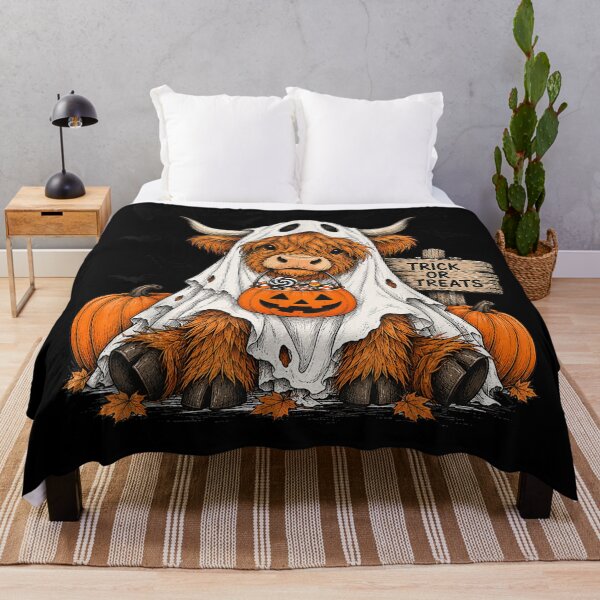 Item preview, Highland Cow Halloween Ghost Moo I Mean Boo Funny Cow Humor designed and sold by Suzu Comena.