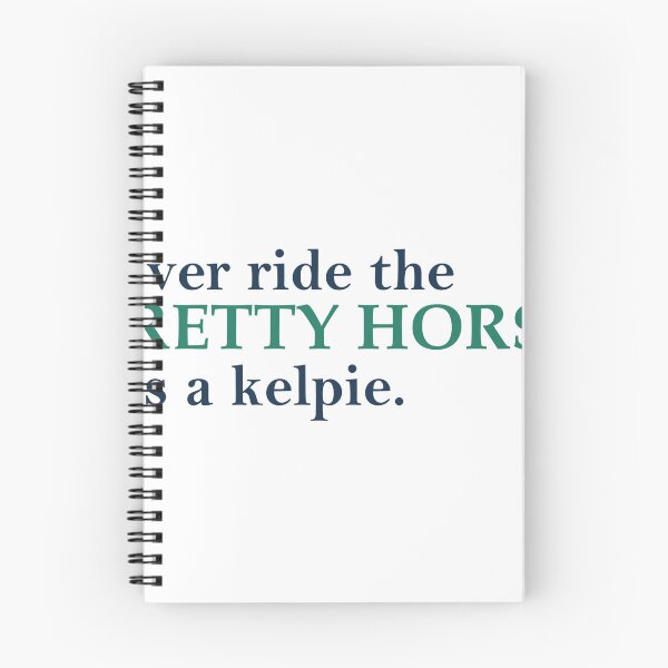 Item preview, Kelpie Horse, Never Ride the Pretty Horse, Scottish Folklore Humor designed and sold by GildedFolio.