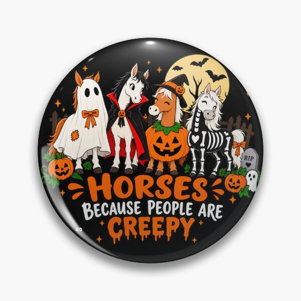 Item preview, Halloween Horses Because People Are Creepy designed and sold by teesterra.
