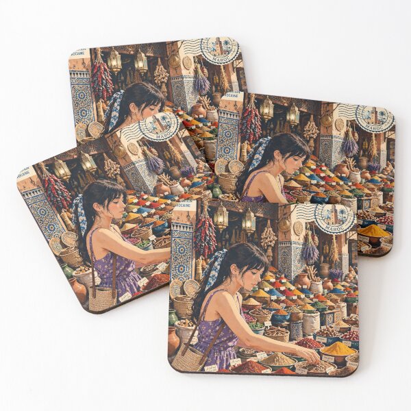 Item preview, MOROCCO - Magical Marrakech - Colorful Souk designed and sold by DibujandoPorfa.