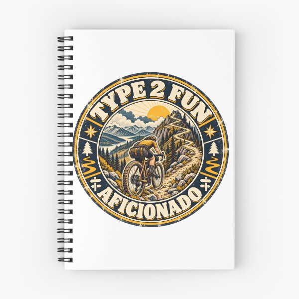 Item preview, Type 2 Fun Aficionado Retro Gravel Biking Badge designed and sold by Win Hardy.