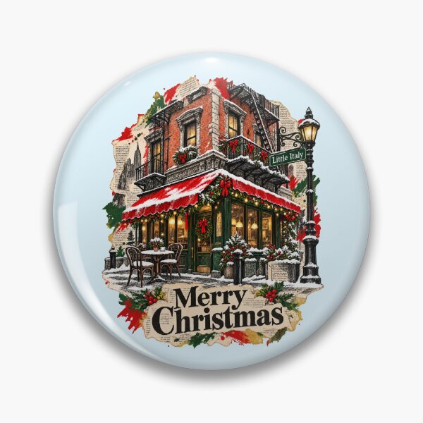 Item preview, Little Italy celebrates Christmas among balconies and cafes designed and sold by Honu2025.