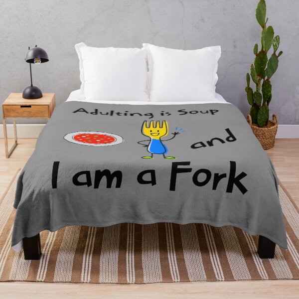 Item preview, Adulting Is Soup and I Am a Fork Meme Graphic designed and sold by Vision Crafted.