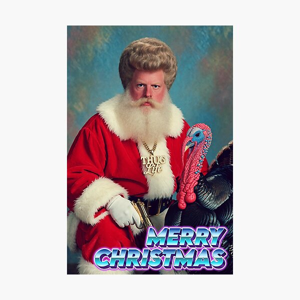 Item preview, Weird Santa Christmas Card designed and sold by Wholly Inappropriate Greetings Cards.