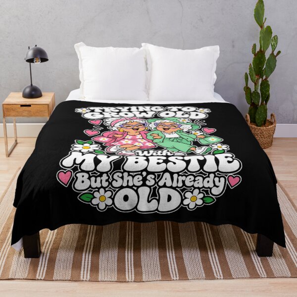 Item preview, Grow Old With My Bestie Funny Best Friend designed and sold by Poseyteso.