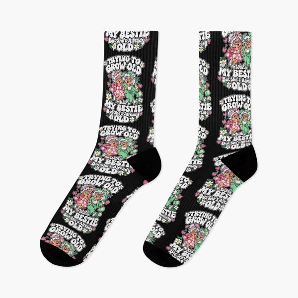 Item preview, Grow Old With My Bestie Funny Best Friend designed and sold by Poseyteso.