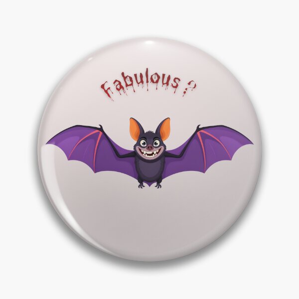 Artikelvorschau, Funny Halloween Bat, Cute Smiling Vampire Bat with Chipped Tooth entworfen und verkauft von EASY-VIBES.