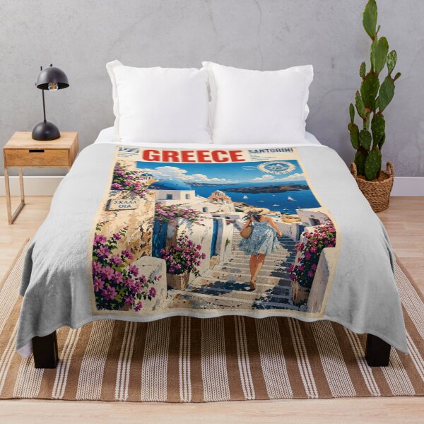 Item preview, GREECE - Dreamy Santorini - Blue Sunset designed and sold by DibujandoPorfa.