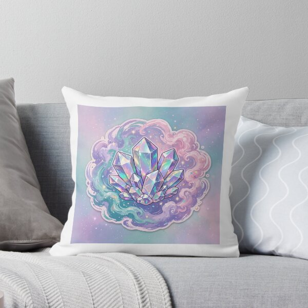Item preview, Opal Nebula Crystal Cluster Celestial Sticker designed and sold by WhaleStore.