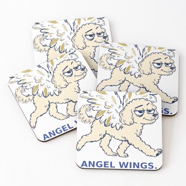 Item preview, Funny Dog Sticker — Angel Wings Zero Grace Halloween Costume Decal designed and sold by ryleemaxwell.