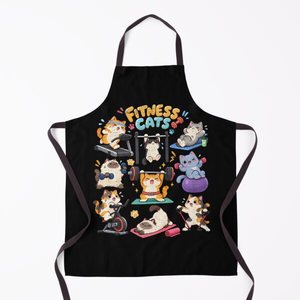 Item preview, Fitness Cats Gym Workout Treadmill Barbell Squat Exercise designed and sold by larsenerro.