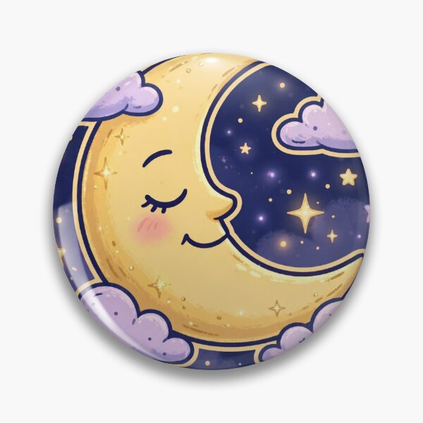 Item preview, Keep Going Gentle Positivity Moon Sticker designed and sold by WhaleStore.