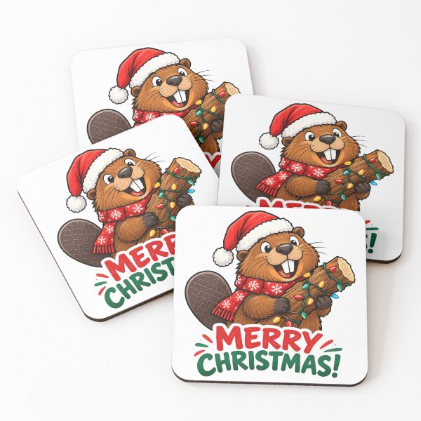 Item preview, Christmas Beaver designed and sold by maximinano100k.