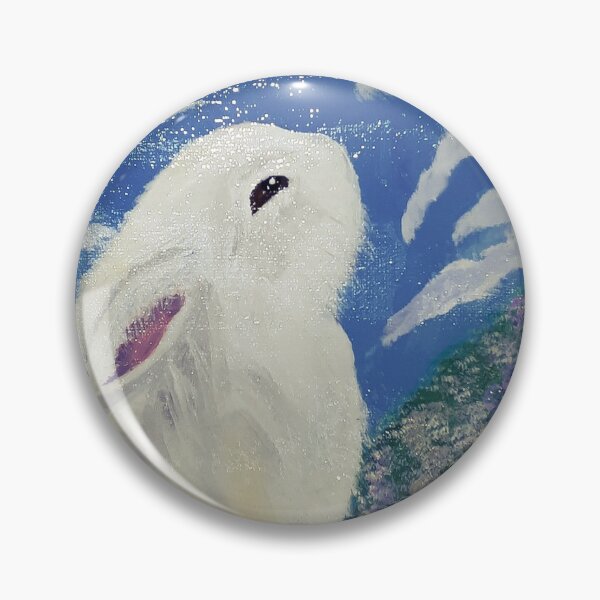 Item preview, Bunny in the Garden – Sweet White Rabbit Art designed and sold by www.ArtPal.com/millieesch.
