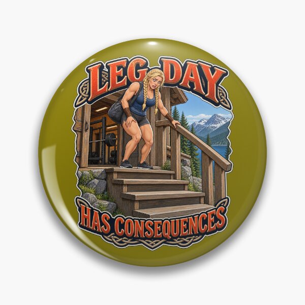 Item preview, Leg Day Has Consequences – Viking Gym Humor designed and sold by GENX-AUTISM-DAD.