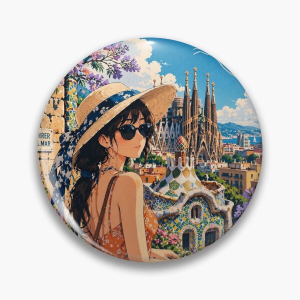 Item preview, SPAIN - BARCELONA Vibrant - Gaudí and Sun designed and sold by DibujandoPorfa.