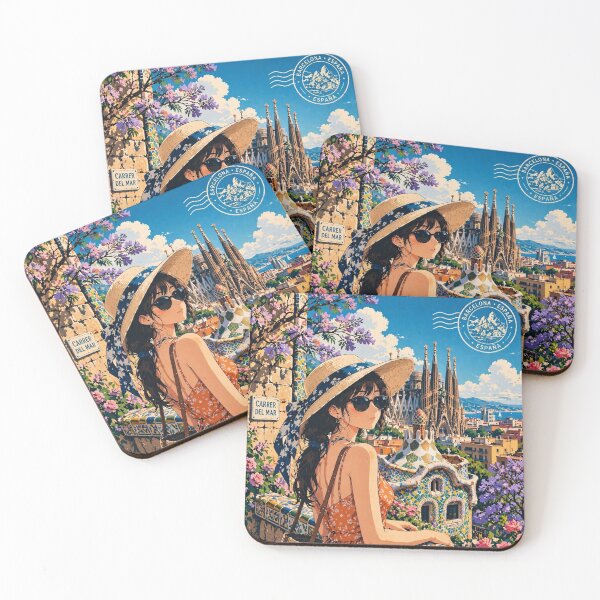 Item preview, SPAIN - BARCELONA Vibrant - Gaudí and Sun designed and sold by DibujandoPorfa.
