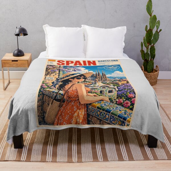 Item preview, SPAIN - BARCELONA Vibrant - Gaudí and Sun designed and sold by DibujandoPorfa.
