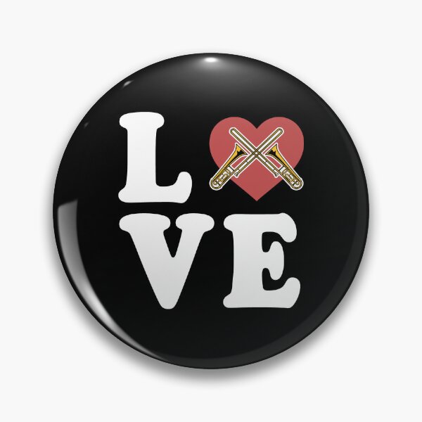 Item preview, Trombone Love Spelled Out Heart designed and sold by Rock Paper T-Shirts.